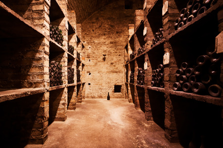 an old cellar of a traditional beverage companyのeditorial素材