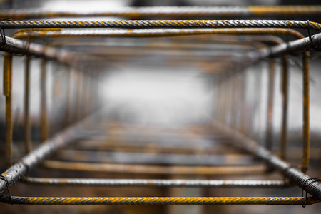 the reinforced concretes of a building at the time of a groundingの写真素材