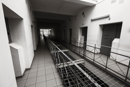 The inside of a prisonの写真素材