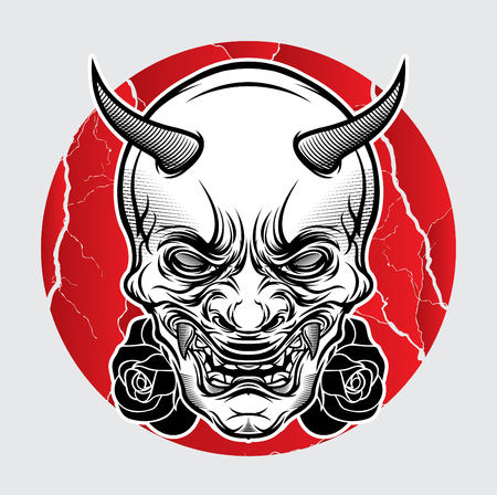 Mask japan vector illustration.のイラスト素材