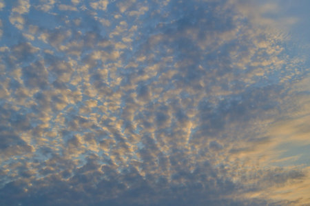 Cloudy sky at sunset as an abstract background