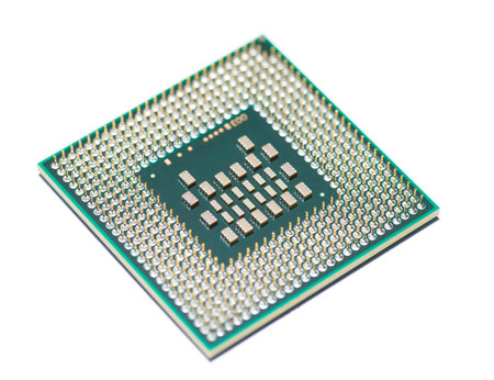 computer processor isolated on white