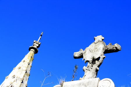 	old cemetery crossの写真素材