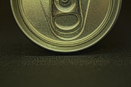 Top of can on macro and with HDR processの写真素材