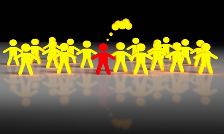 People concept of union and leadershipの写真素材