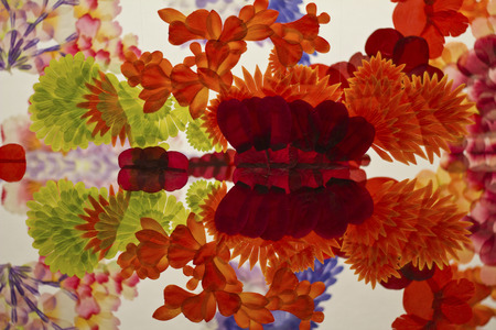 SAO PAULO, BRAZIL ? FEBRUARY 01, 2015: A macro detail from an art installation called ?Reflectwo 2008? from a Japanese artist Haruka Kogin at Modern Art Museum MAM at Ibirapuera Park in Sao Paulo Brazil.のeditorial素材