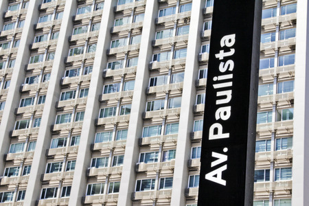 Modern building with glass facade in blueのeditorial素材