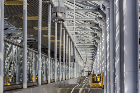 The Guararapes airport with its modern architecture in Recife Brazilのeditorial素材