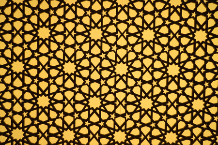 Architecture detail of wood work in a wall of one houseの写真素材