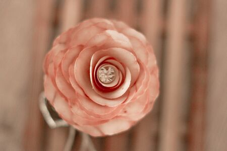 Wood roses hand made to use with aromatizer handcraftの写真素材