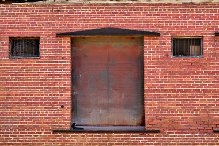 A old unuse loading dock in a old abandoned building.