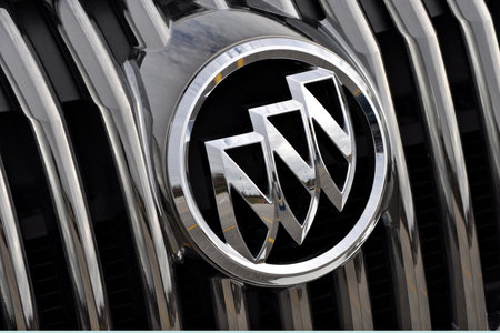 December 23, 2011. Photograph of the Buick car emblem taken on a over cast day.
