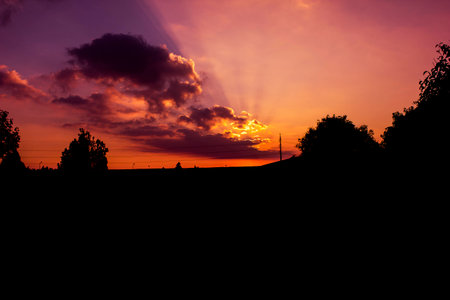 sunsetの写真素材