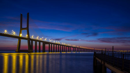 bridge background.の写真素材