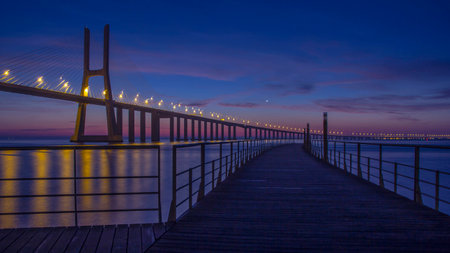 bridge background.の写真素材