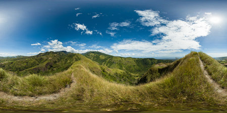 Najandig Peak in Zamboanguita, Negros Oriental. Philippines. VR 360.の写真素材