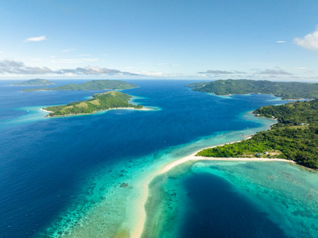 Scenic landscape of Islands and Beaches in Romblon, Romblon. Philippines.の写真素材