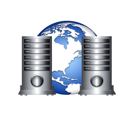 global servers infrastructureの写真素材