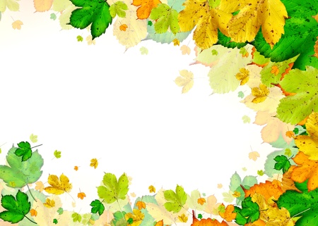Autumn frameの写真素材