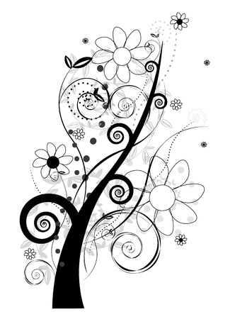 Floral design-vectorのイラスト素材