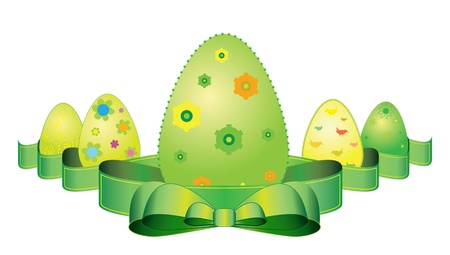 Easter eggsのイラスト素材