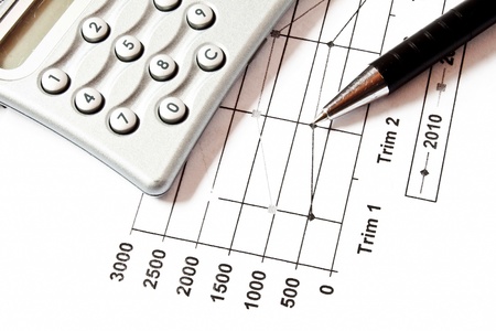 Finance chartの写真素材