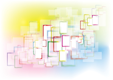 Abstract rectangles interfaceのイラスト素材