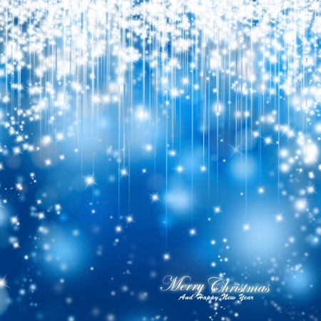 Christmas sparkle background, blue magic shiny Christmas cardの写真素材