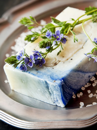 Floral Handmade Soap, Wellness and Spa Natural Homemade Productの写真素材