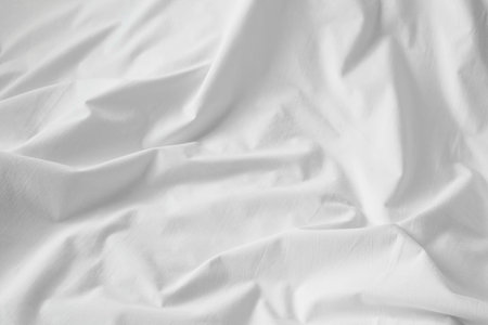 White cotton sheet texture or backgroundの写真素材