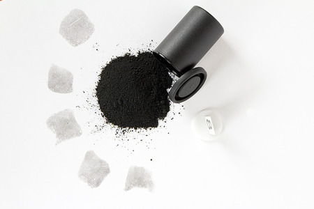 Dactyloscopy and fingerprint on the sheet of papperの写真素材