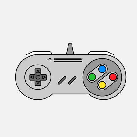 Video game joystick design. Videogame computer fun controller.の写真素材