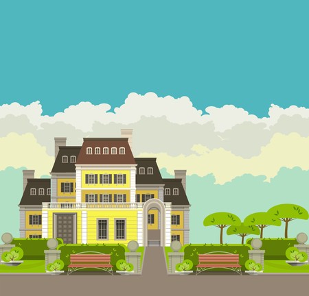 Country houseのイラスト素材