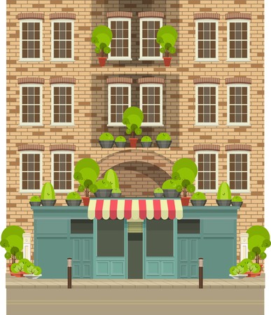 Townhouse shopのイラスト素材