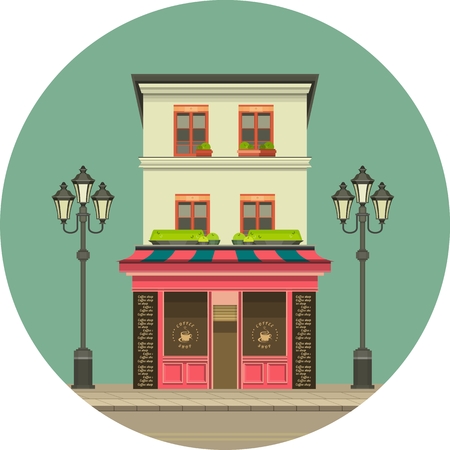 Townhouse shopのイラスト素材