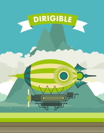 Airshipのイラスト素材