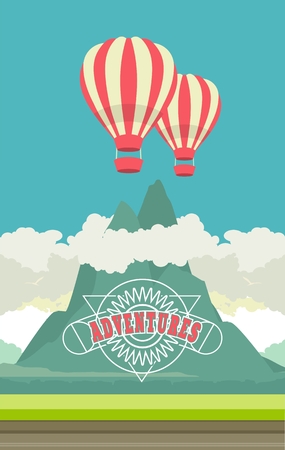 Balloon flightのイラスト素材