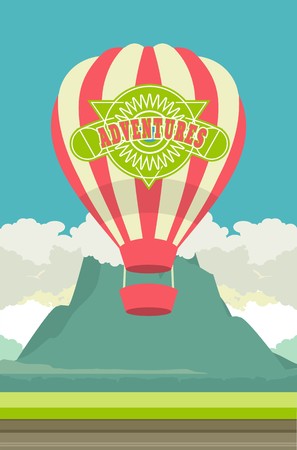 Balloon flightのイラスト素材