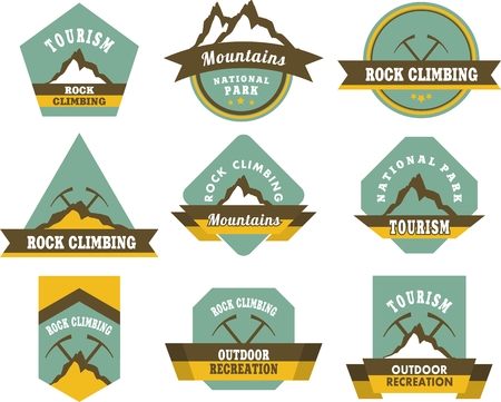 Tourism badgesのイラスト素材