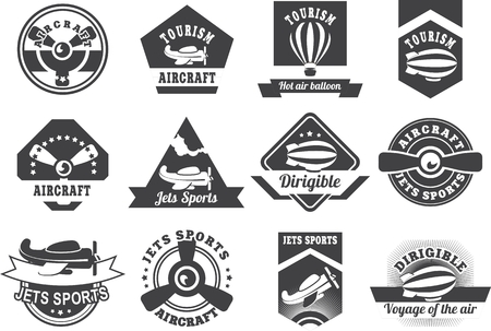 aviation badgesのイラスト素材