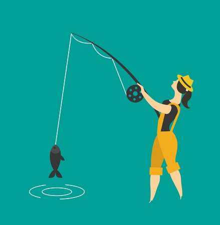 Fishingのイラスト素材