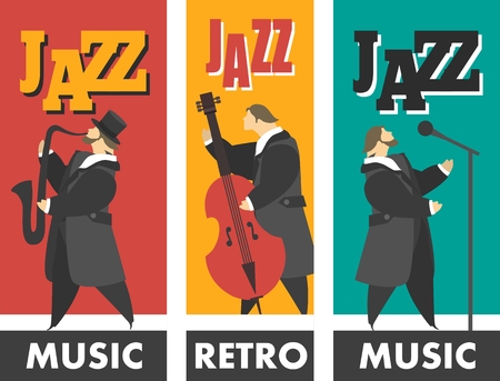 jazz bandのイラスト素材
