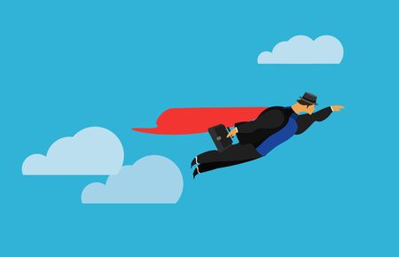 vector illustration stylized businessman character in different situations Businessのイラスト素材