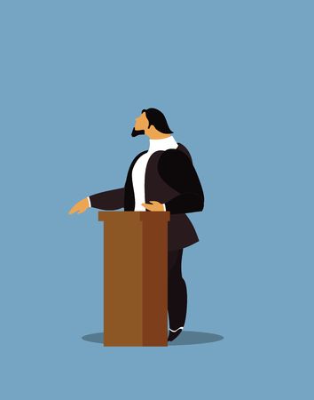 vector illustration stylized businessman character in different situations Businessのイラスト素材
