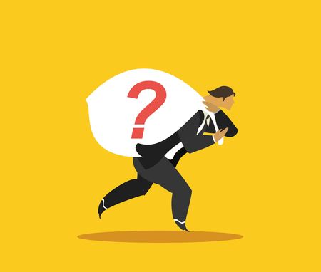 vector illustration stylized businessman character in different situations Businessのイラスト素材