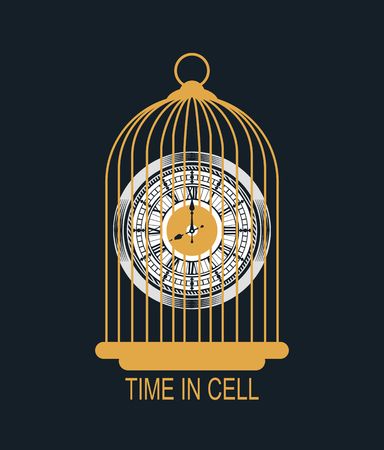 vector illustration of mechanical watches in the cell style of steampunkのイラスト素材