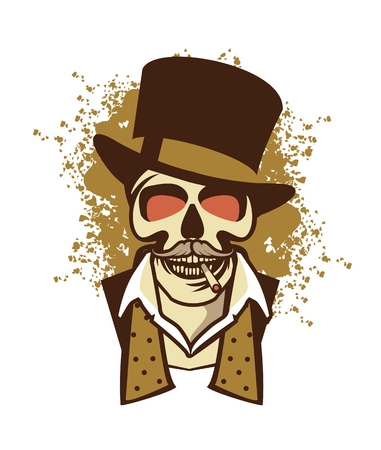 Casino retro on a white background attributes and signsのイラスト素材