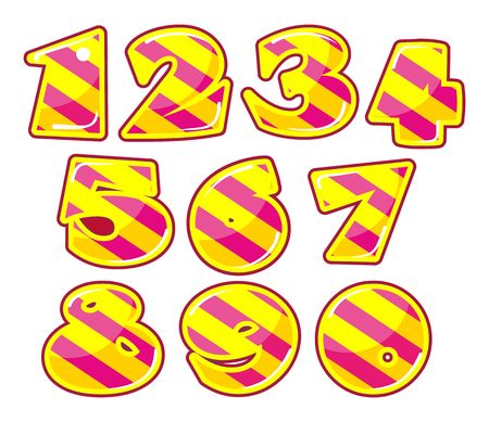 set of numbersのイラスト素材
