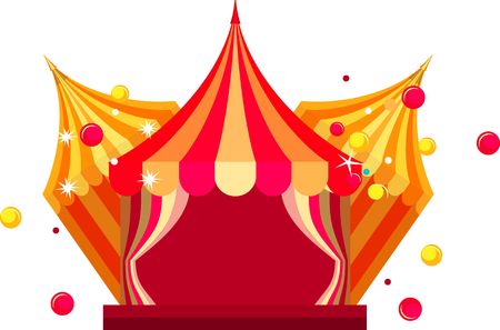 Circus tent show.のイラスト素材