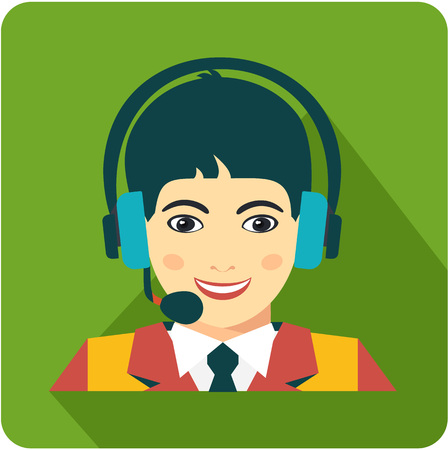 Vector business sign square shape icon supportのイラスト素材
